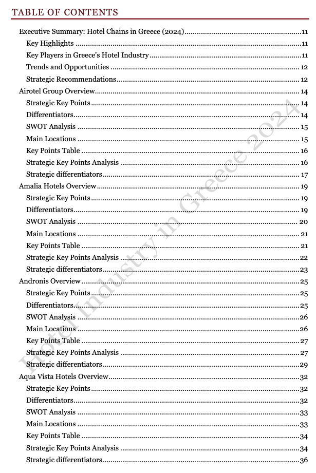 Appendix II - Hotel Chains: In-Depth Analysis of Key Players in the Greek Hospitality Industry (2024) - Image 10